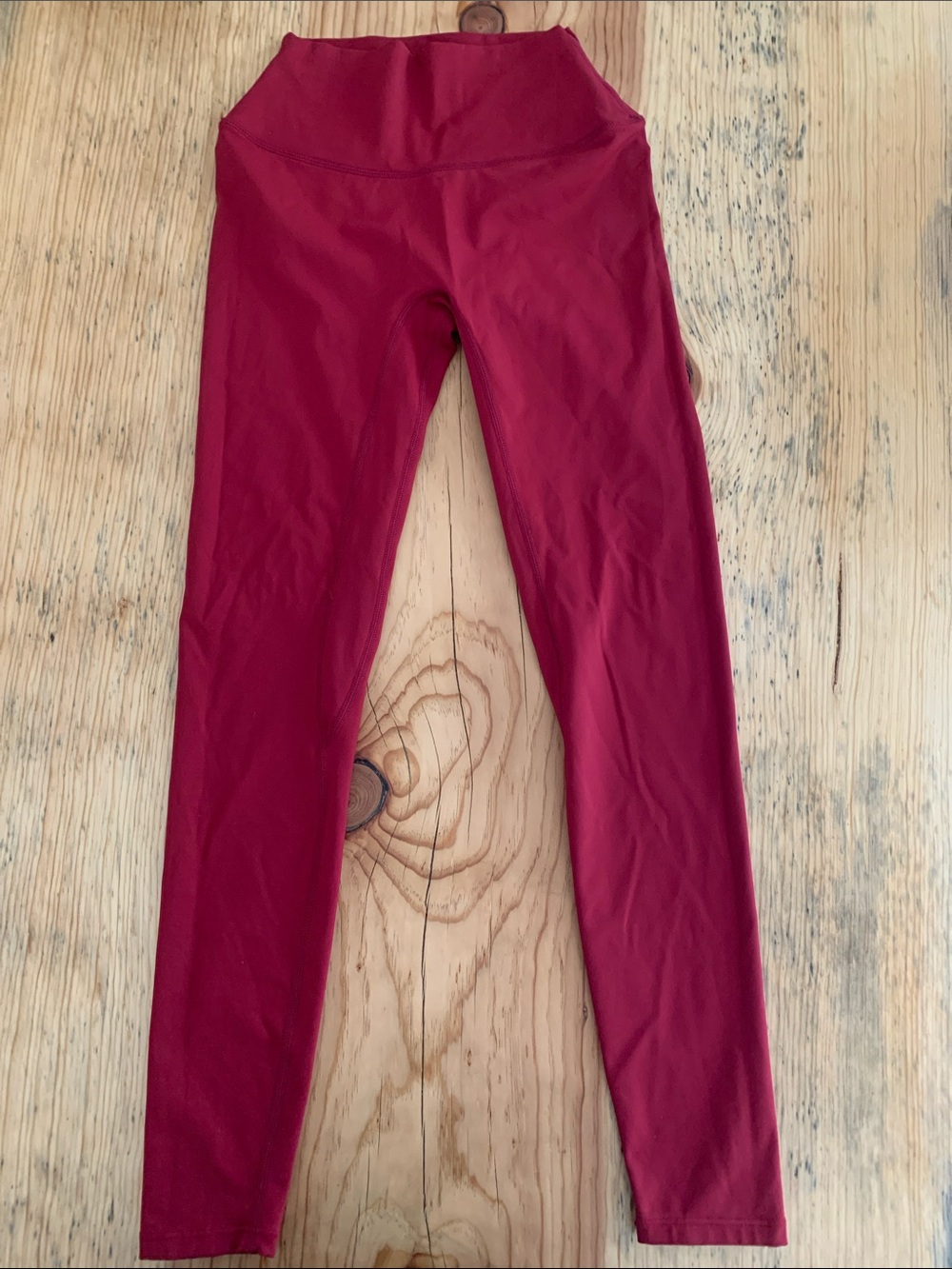 Crop Shop Boutique Burgundy High-Rise Leggings